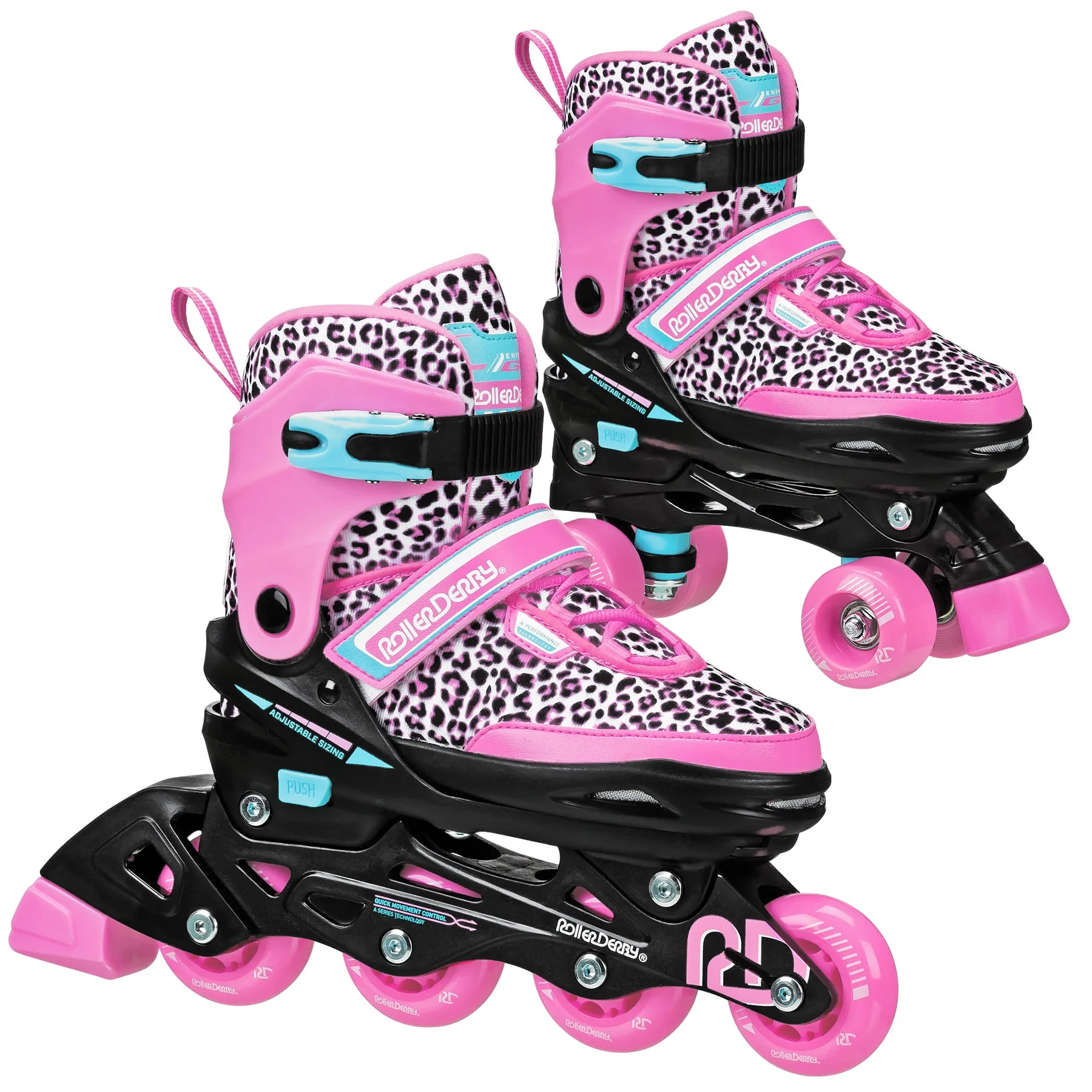 Roller Derby Girls 2 In 1 Roller Inline Skates