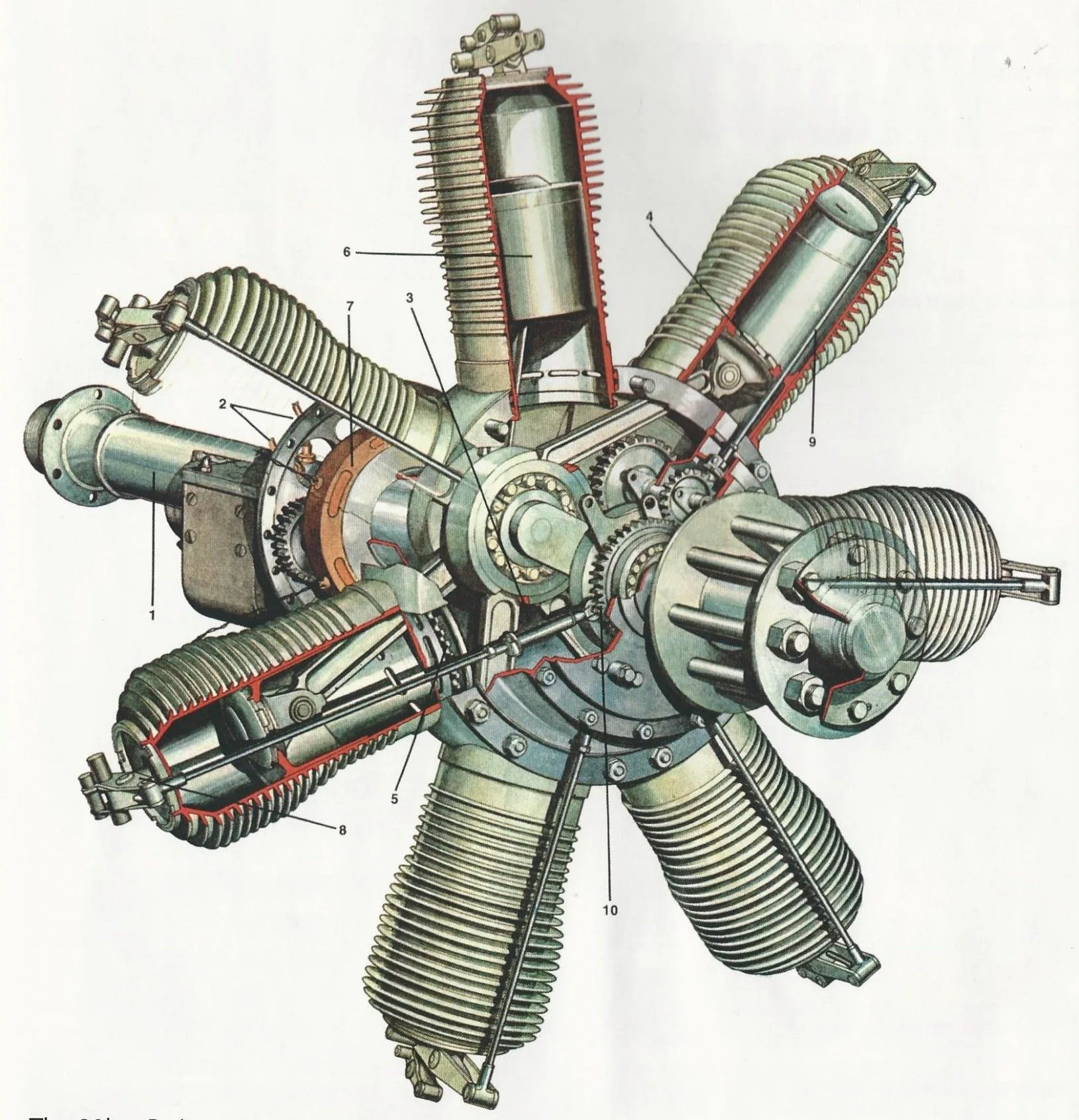 Rotary Airplane Engine