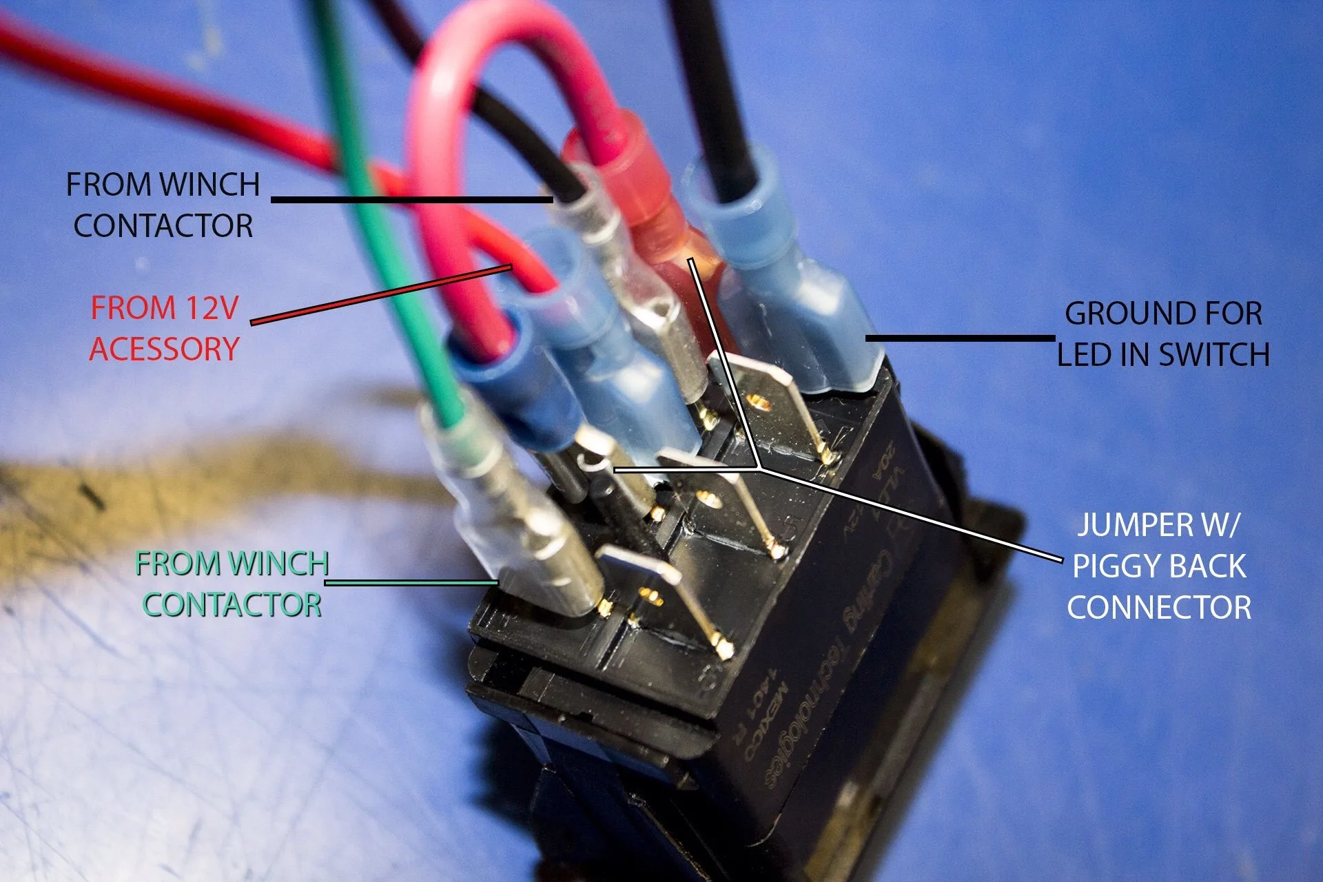Round Rocker Switch Wiring Diagram
