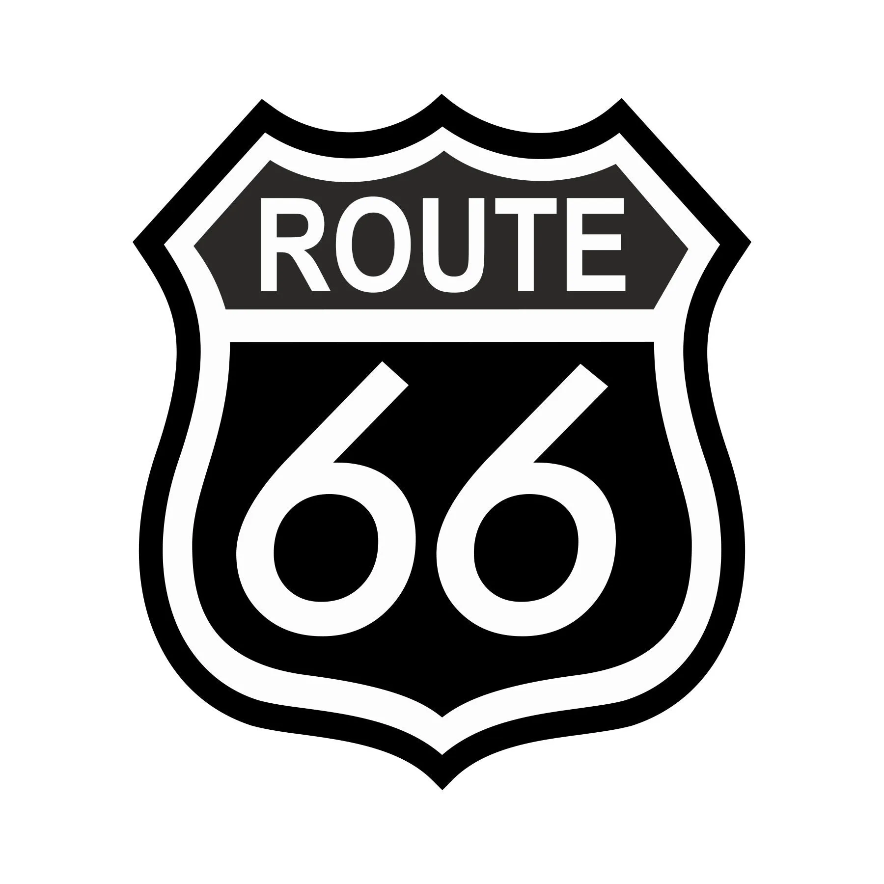 Route 66 Clipart Dxf Eps Svg Png Vector Cnc Plasma Laser Etsy Canada