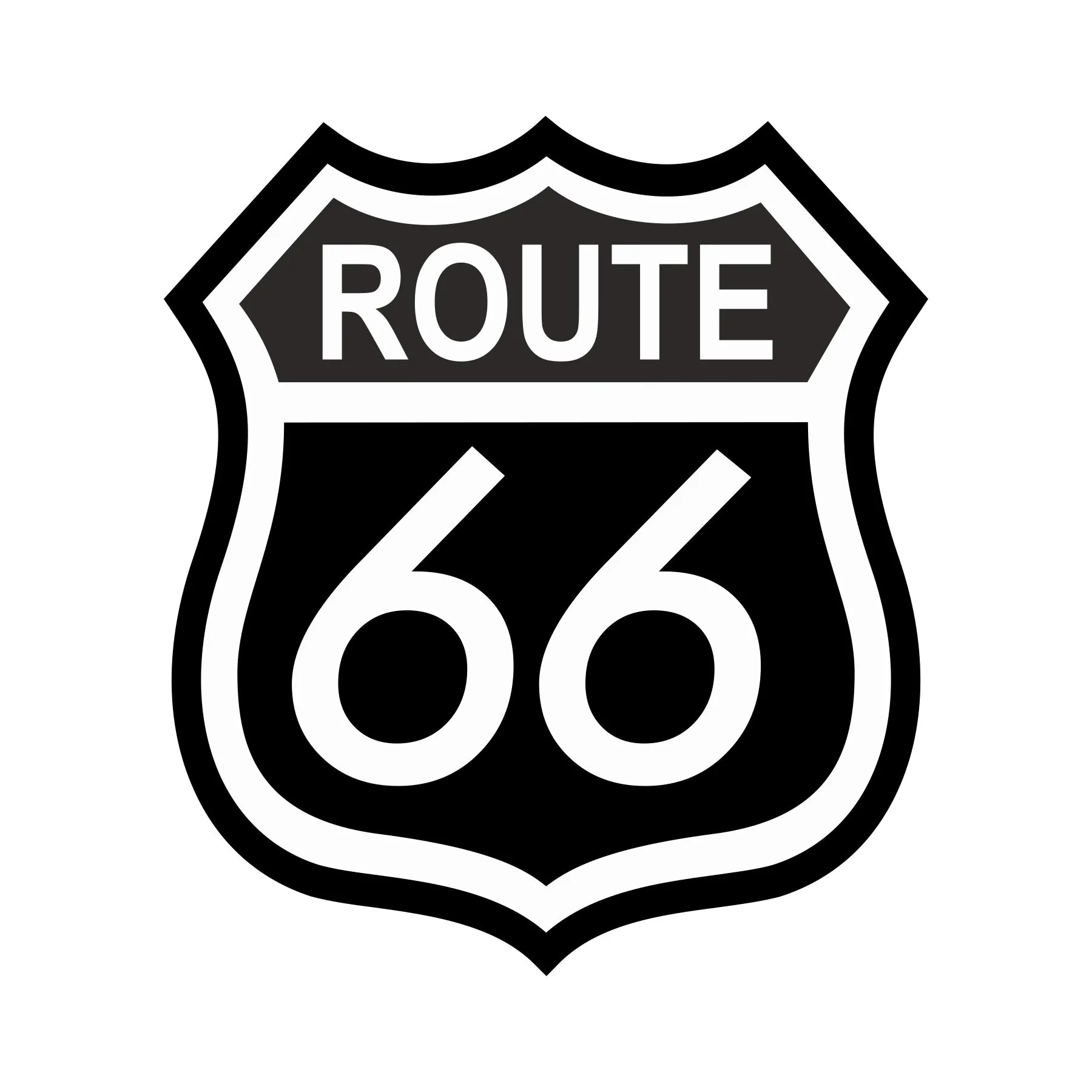 Route 66 Clipart Dxf Eps Svg Png Vector Cnc Plasma Laser Etsy Canada