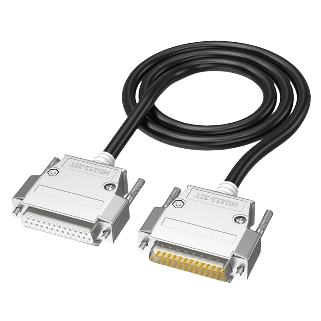Rs232 Db25 Male Female Connection Cable 26Awg Copper Wire Various Length Option
