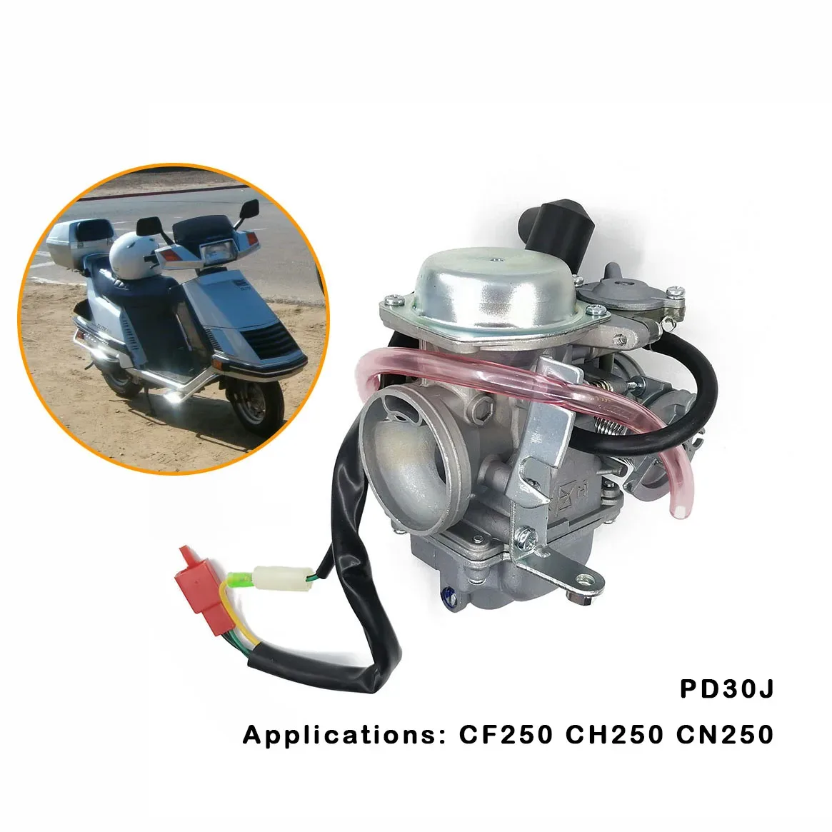 Runtong 30Mm 250Cc Motor Carburetor With E Choke Pd30J Cf250 Ch250 Cn250 Propeller Qlink 4