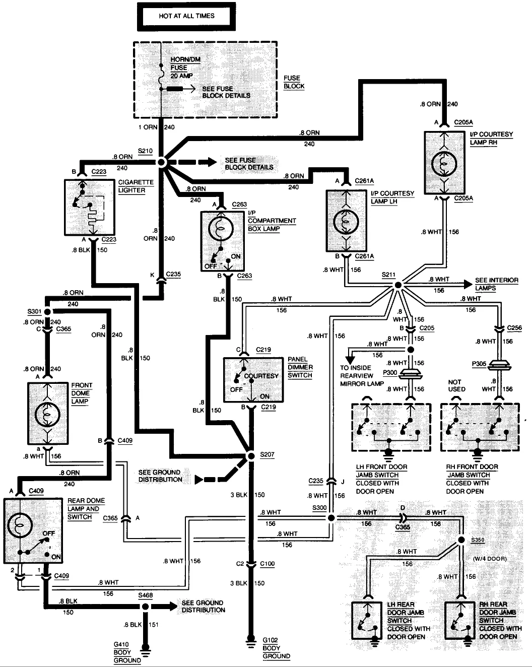 S10 Dome Light Wiring Diagram Wiring Diagram