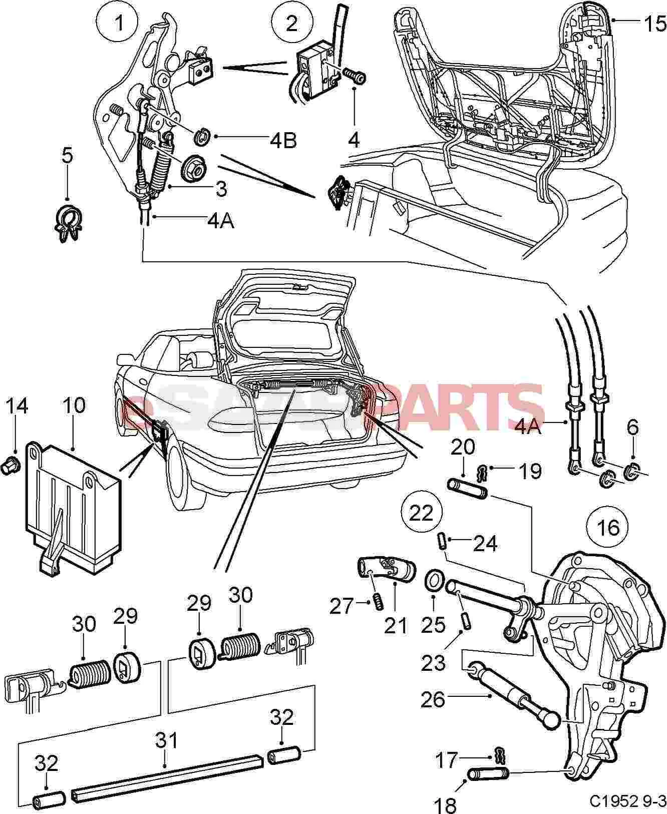 Saab 93 Convertible Roof Wiring Diagram Wiring Diagram
