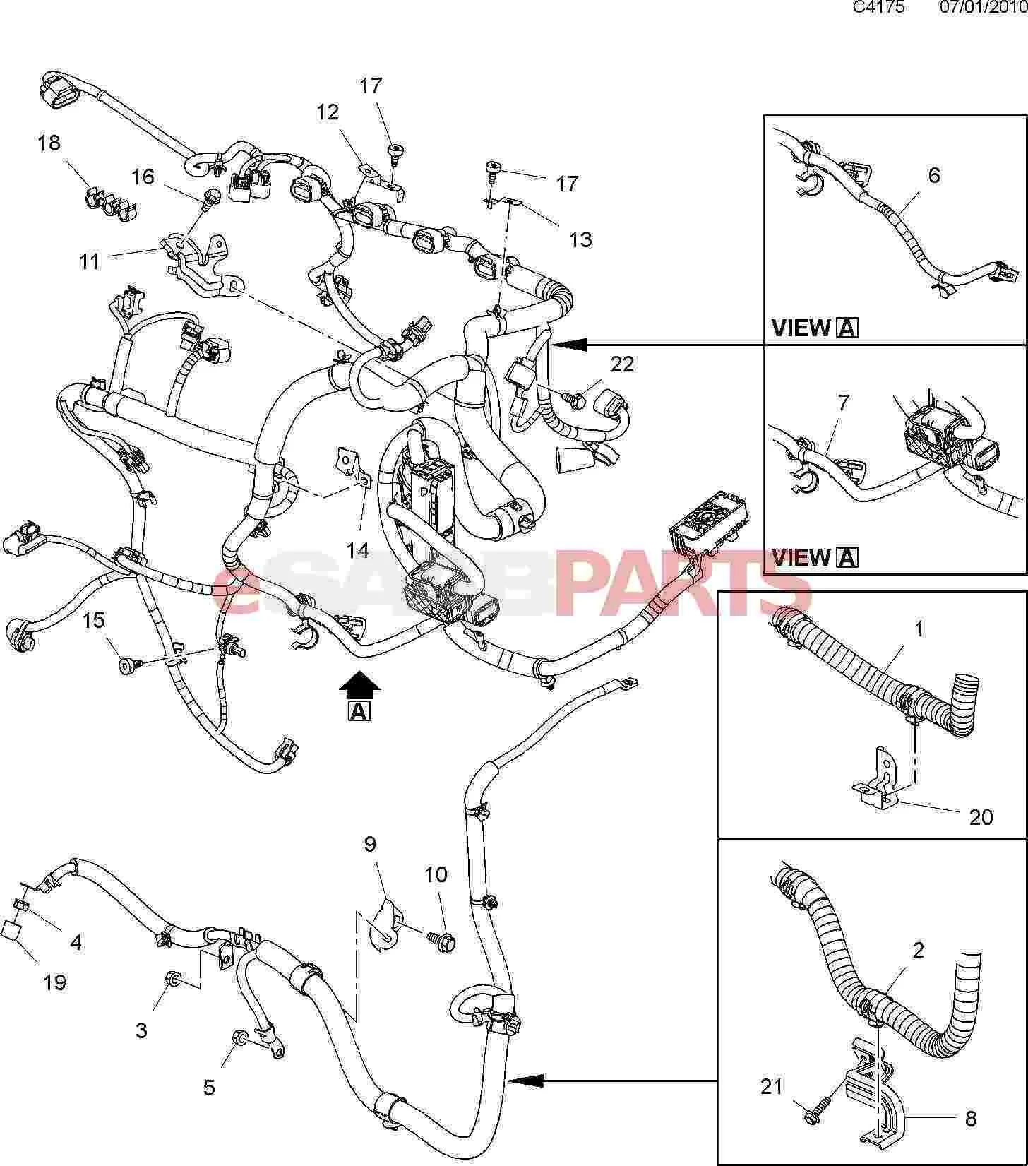 Saab Display Wiring Harnes Wiring Diagram