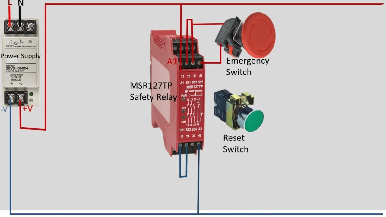 Safety Relay Wiring Tutorial