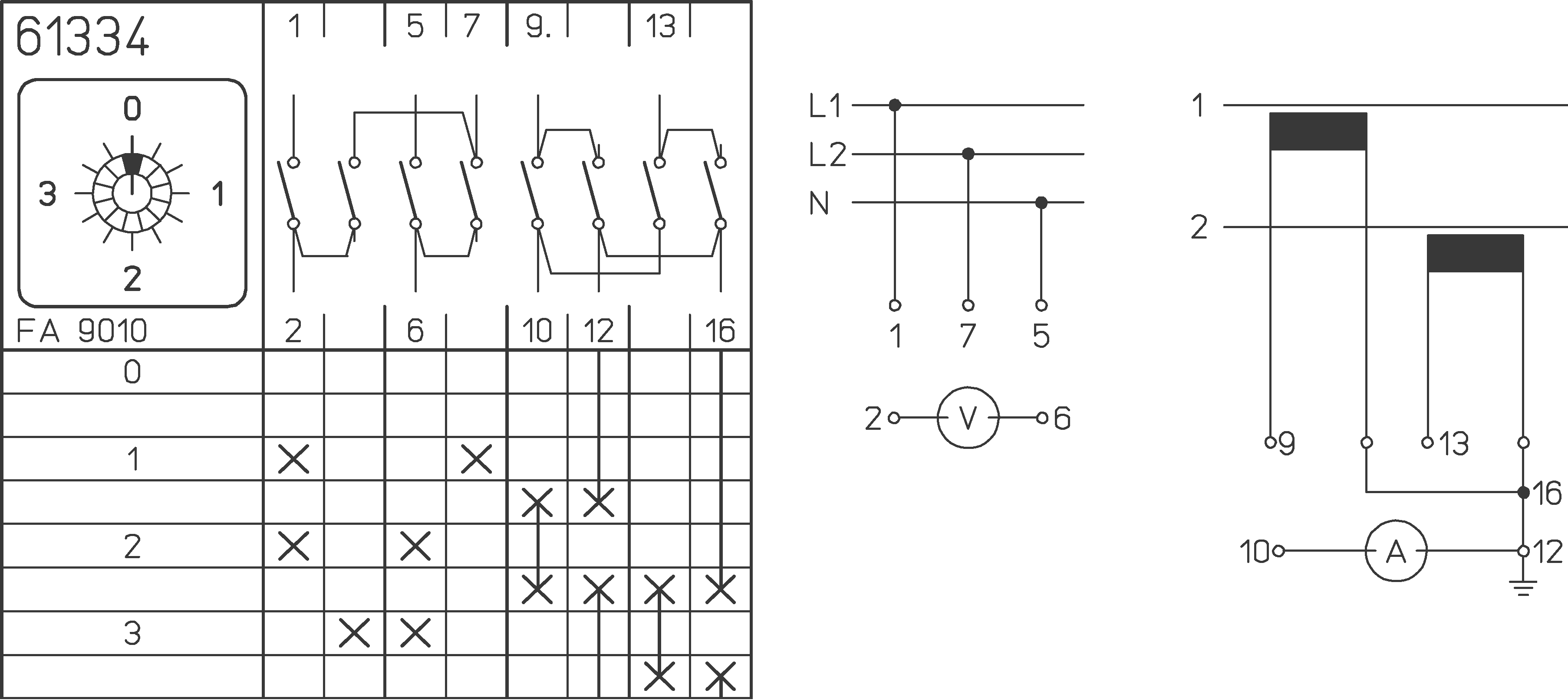 Salzer Cam Switch Diagram Salzer Key On Off 16A Selector Swi