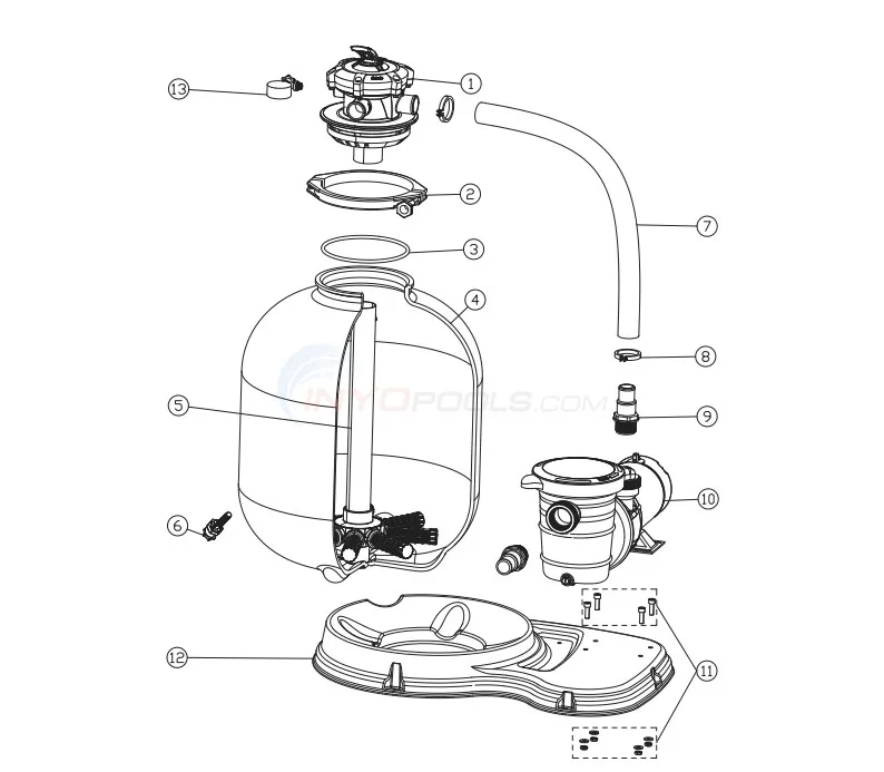 Sand Filter And Pump Diagram