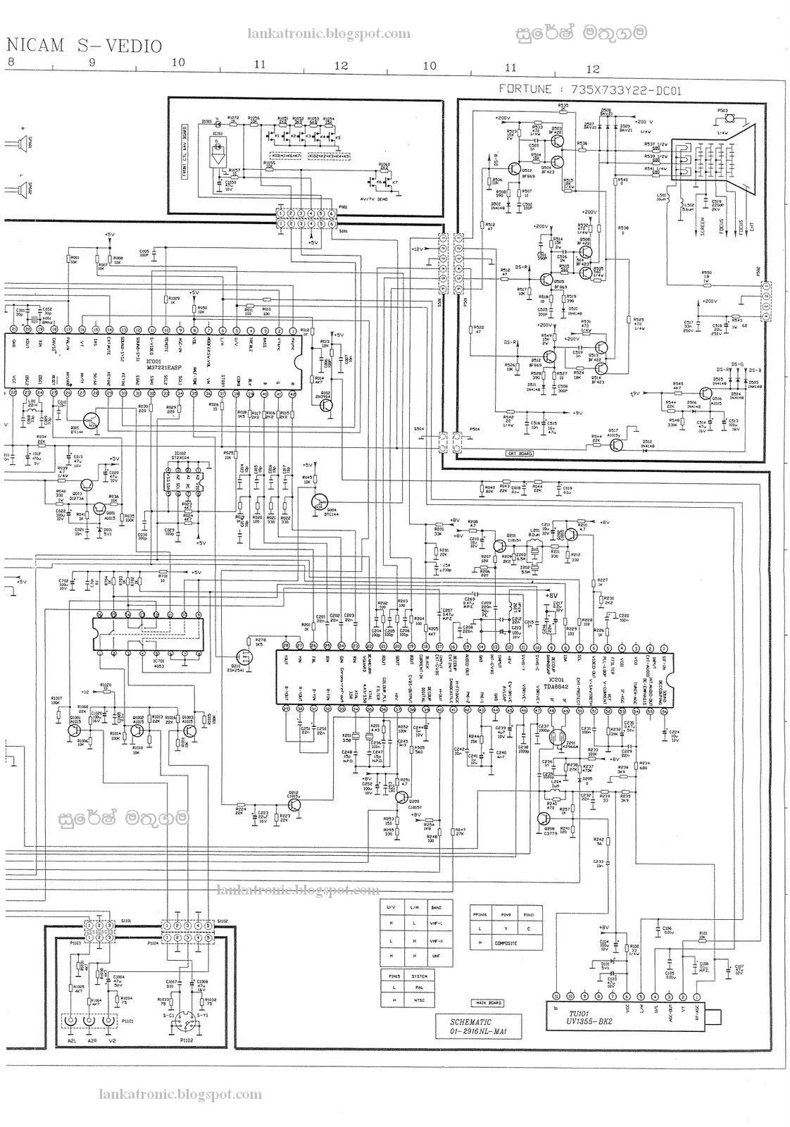 Sansui Colour Tv Circuit Diagram