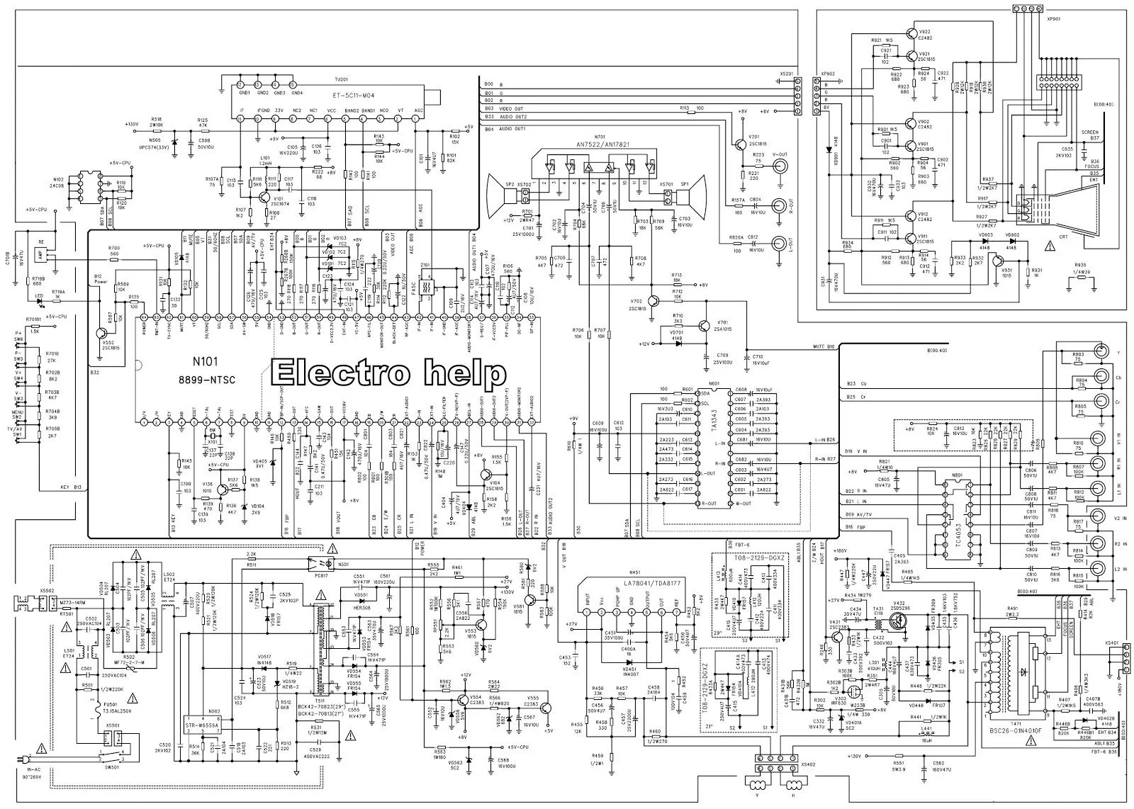 Sansui Tv Schematic Diagram