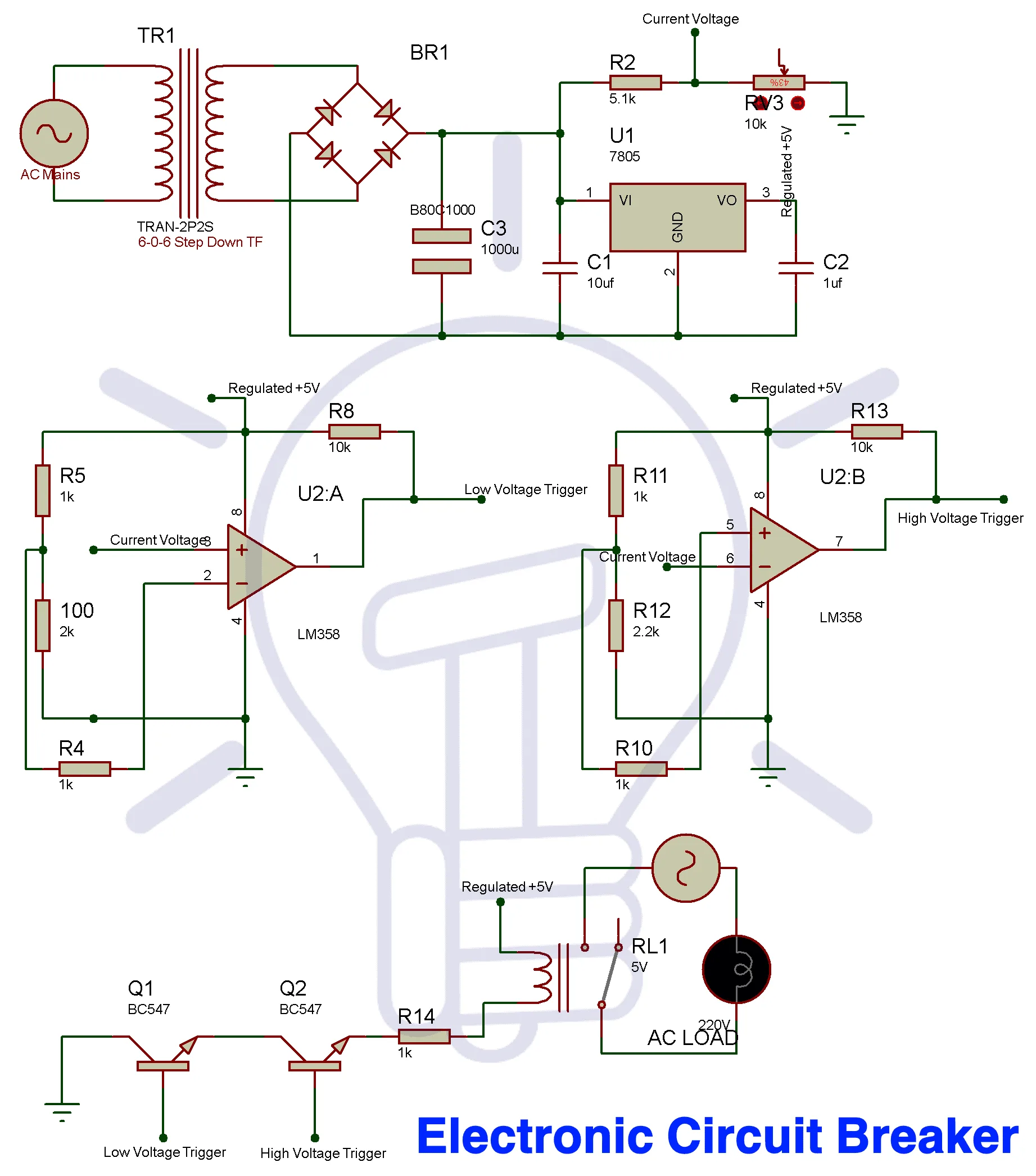 Schematic Diagram Circuit Breaker