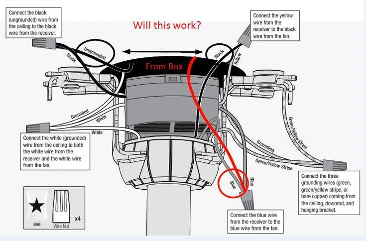 Schematic Diagram For Wiring Ceiling Fan And Remote Hunter C