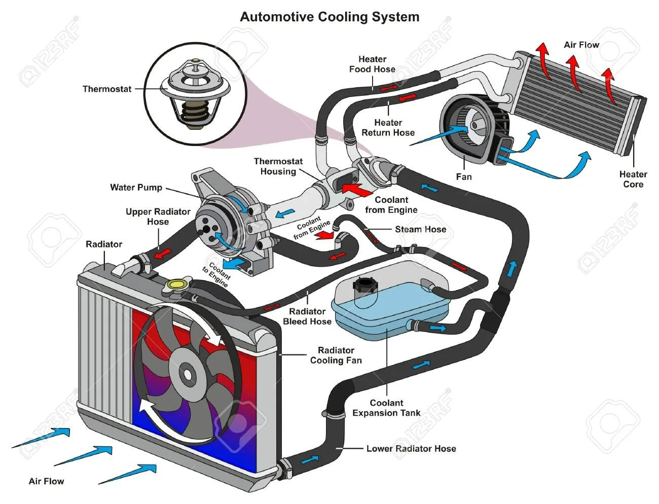 Schematic Diagram Of Engine Cooling System Chevy Cruze Coola