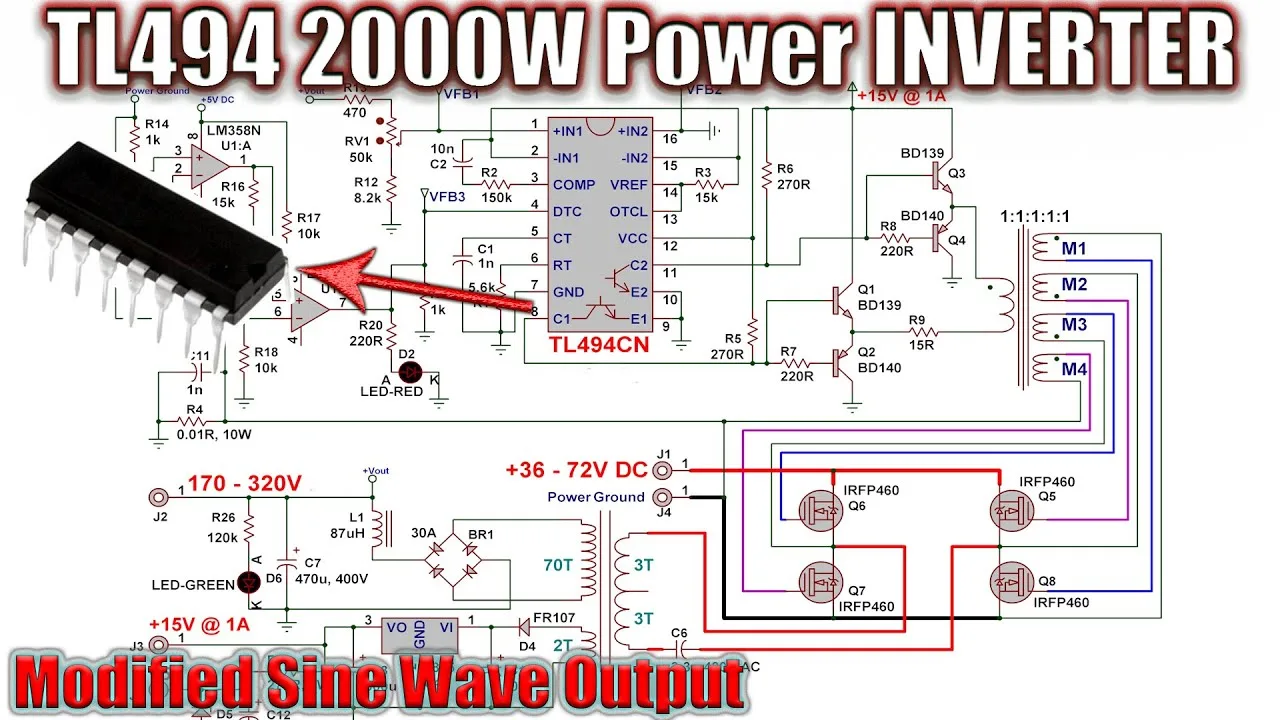 Schematic Diagram Of Pure Sine Wave Inverter