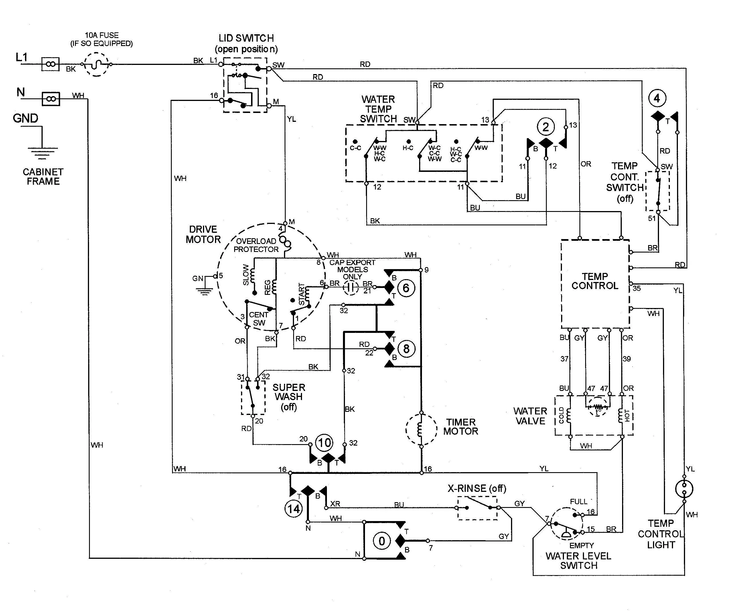 Schematic Ge Dryer Timer Wiring Diagram