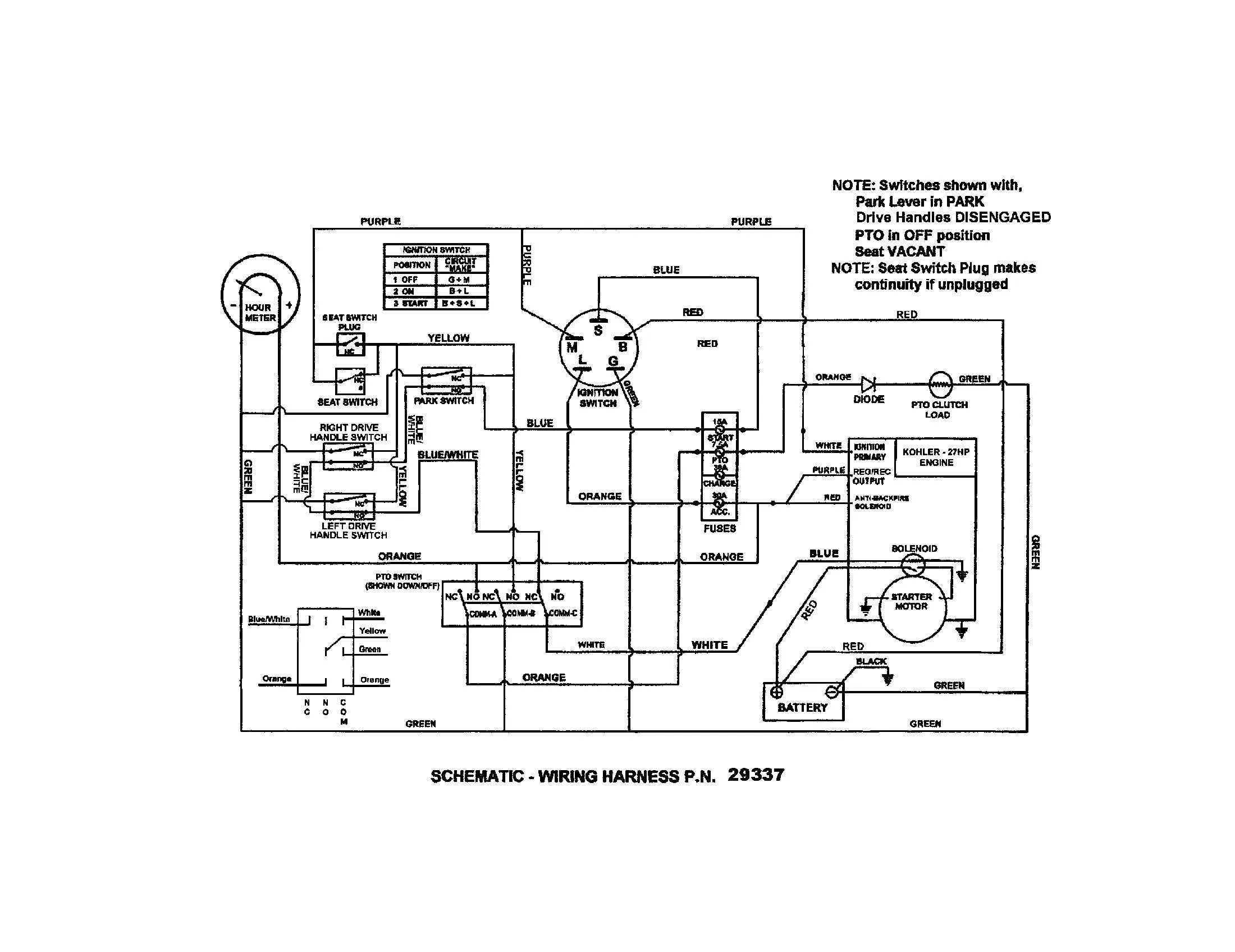Schematic Kohler Engine Wiring Diagram