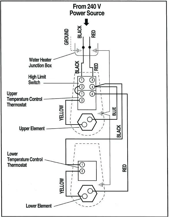 Schematic To Wiring Diagram For Electric Water Heater Heater