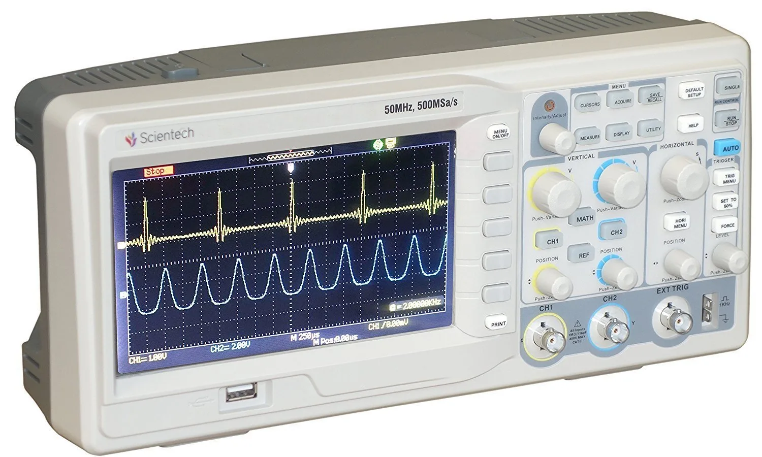 Scientech 50Mhz Economy Digital Storage Oscilloscope Dso Digital Oscilloscope