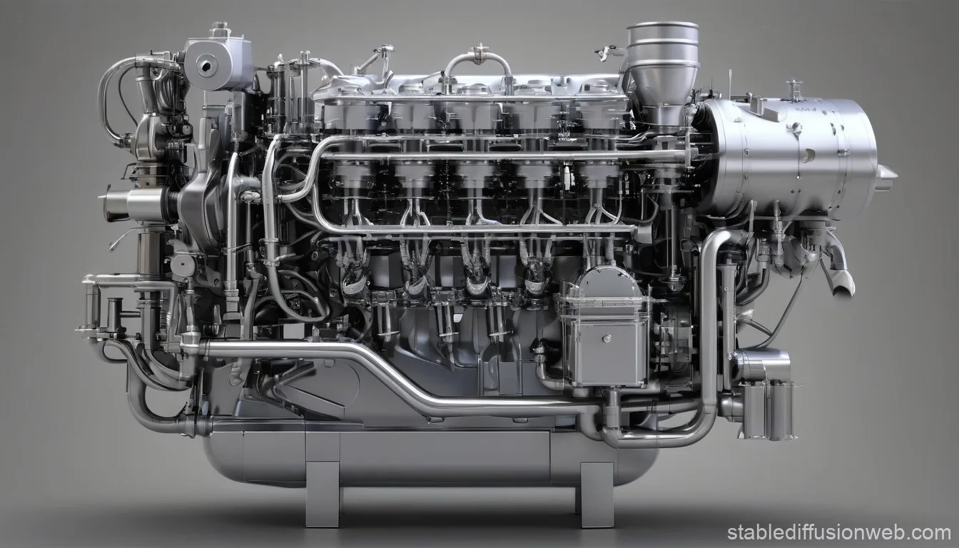 Scientific Internal Combustion Engine Diagram Stable Diffusion Online