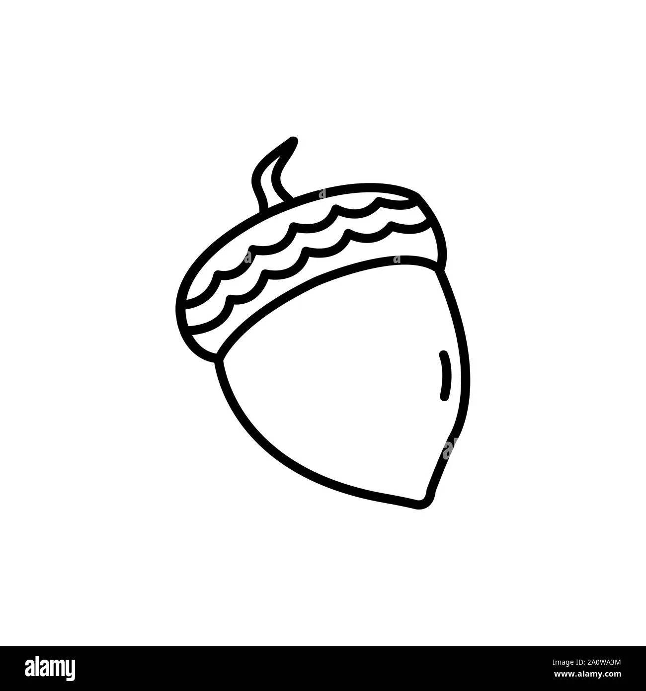 Season Autumn Nut Isolated Icon Stock Vector Image Art Alamy