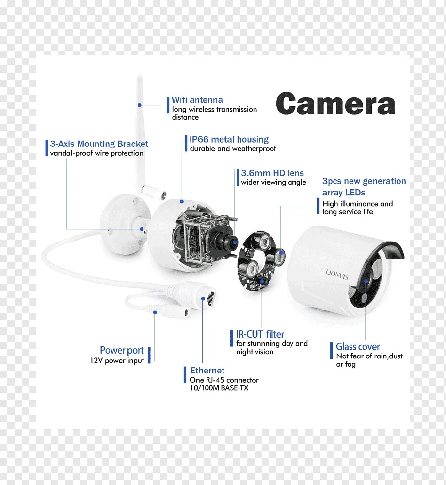 Security Camera Wiring Diagram Schematic