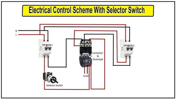 Selector Switch Wiring Diagram Selector Switch Connection Auto Manual Selector Switch
