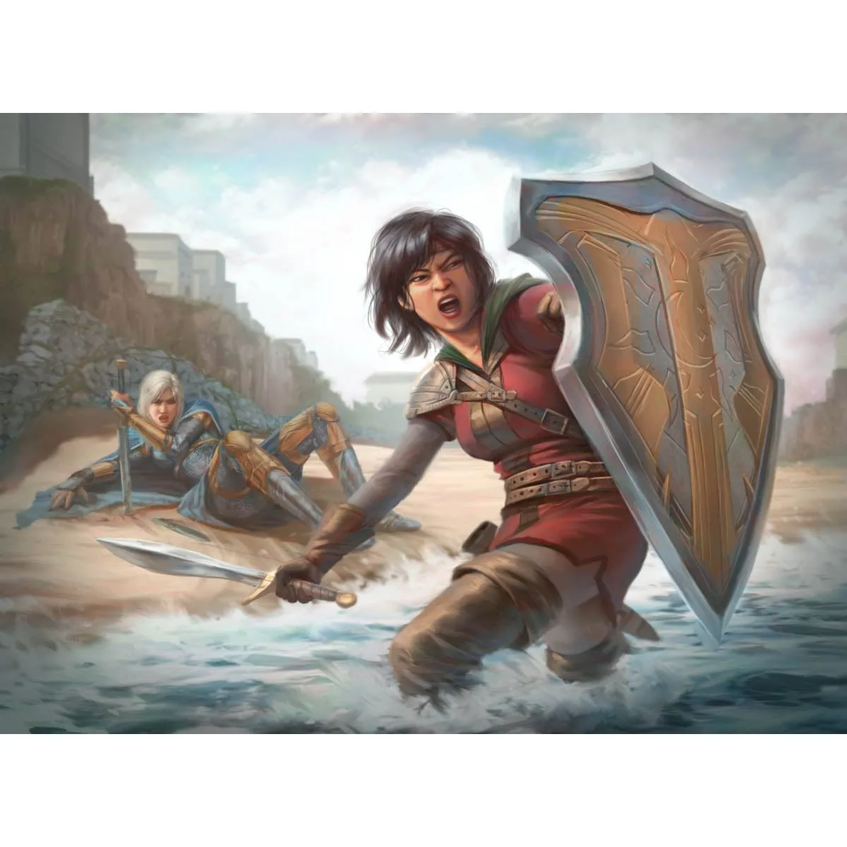 Selfless Squire Print Original Magic Art