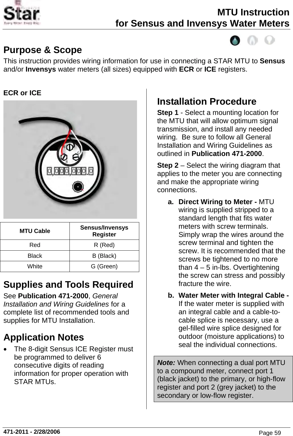 Sensus Water Meter Wiring Diagram