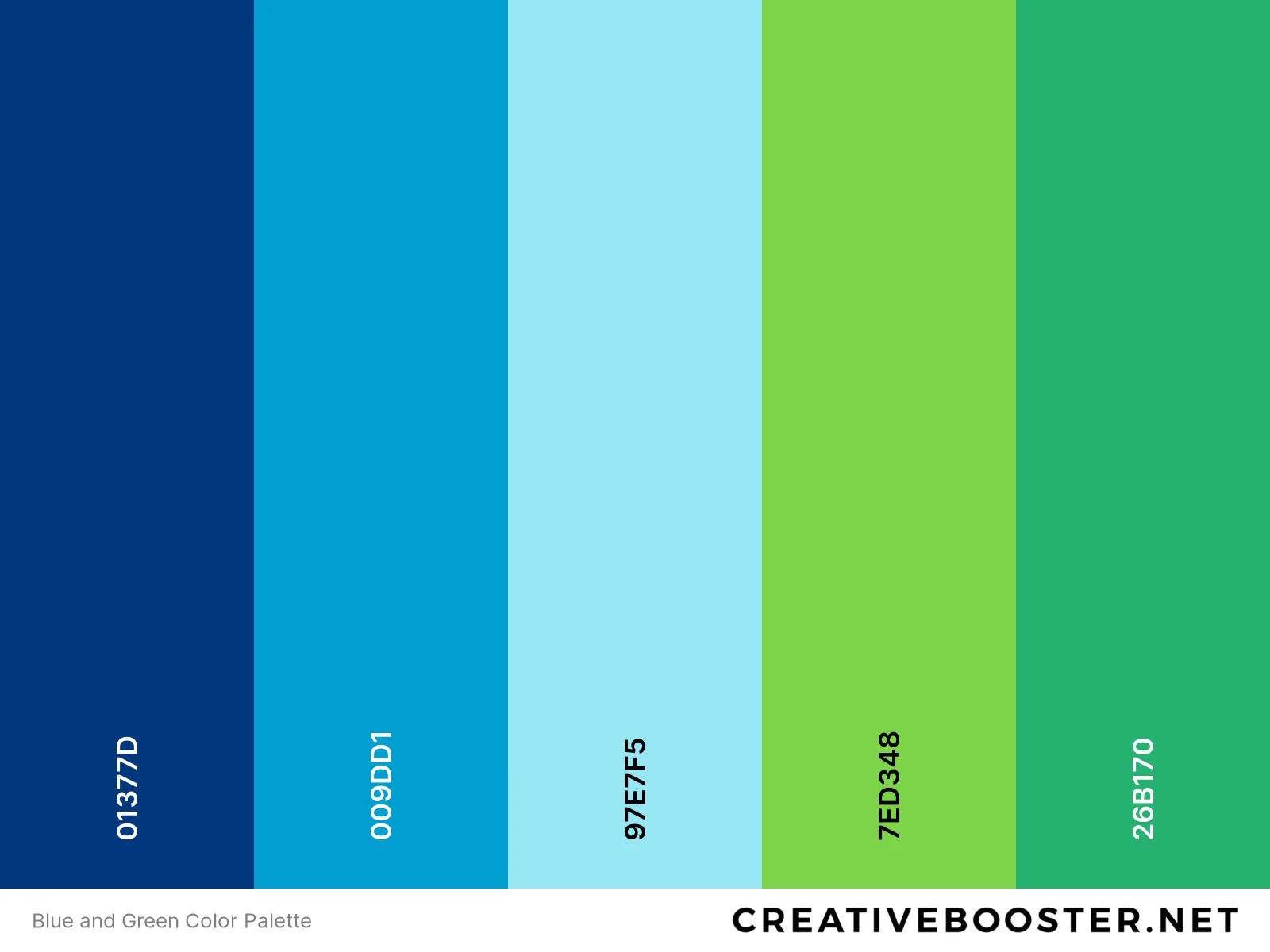 Serene Blue And Green Color Palette