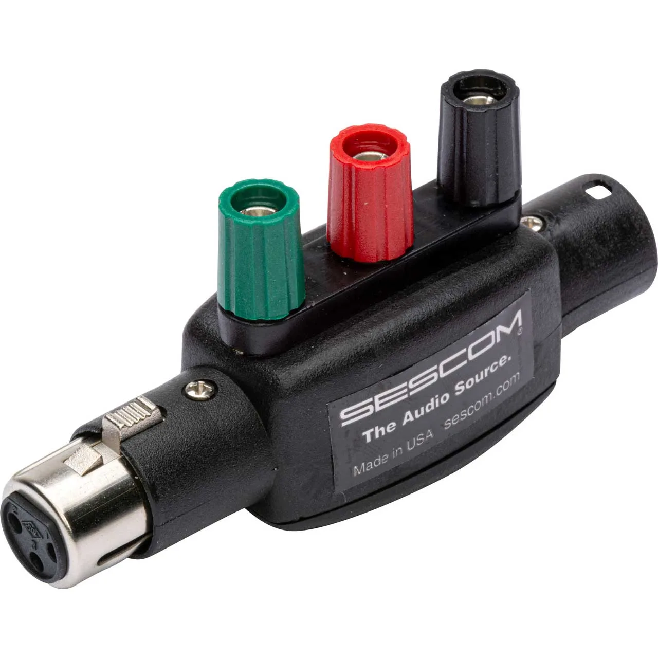 Sescom Il Xlr Posts Xlr Connector Male And Female With Posts For Banana Plugs Or Bare Wire