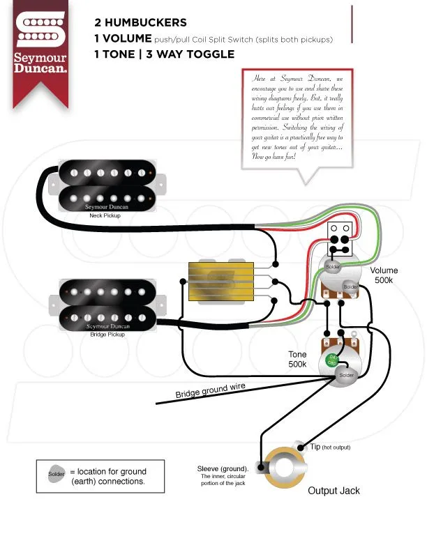 Seymour Duncan Wiring Diagrams 2 Humbuckers