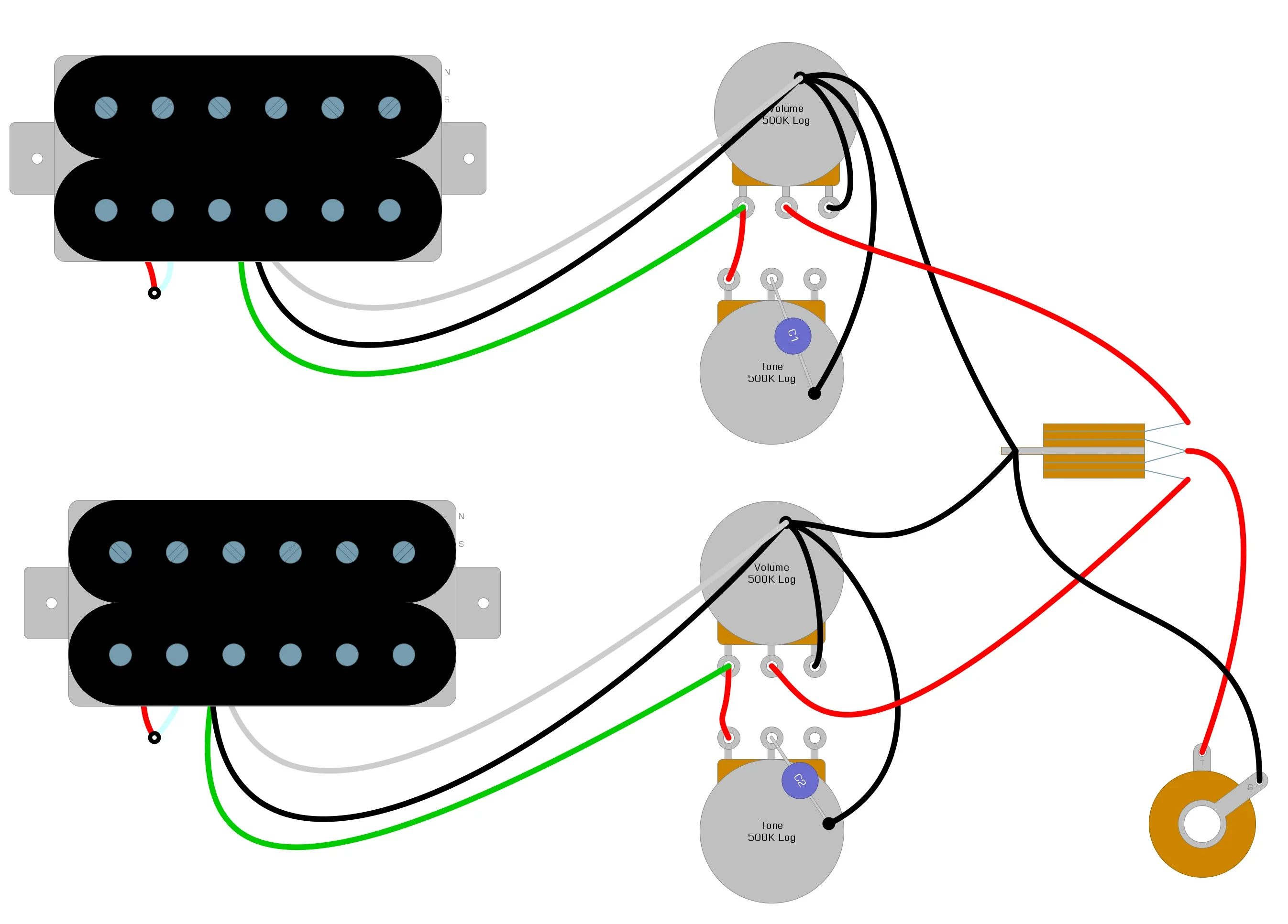 Seymour Duncan Wiring Diagrams Humbucker
