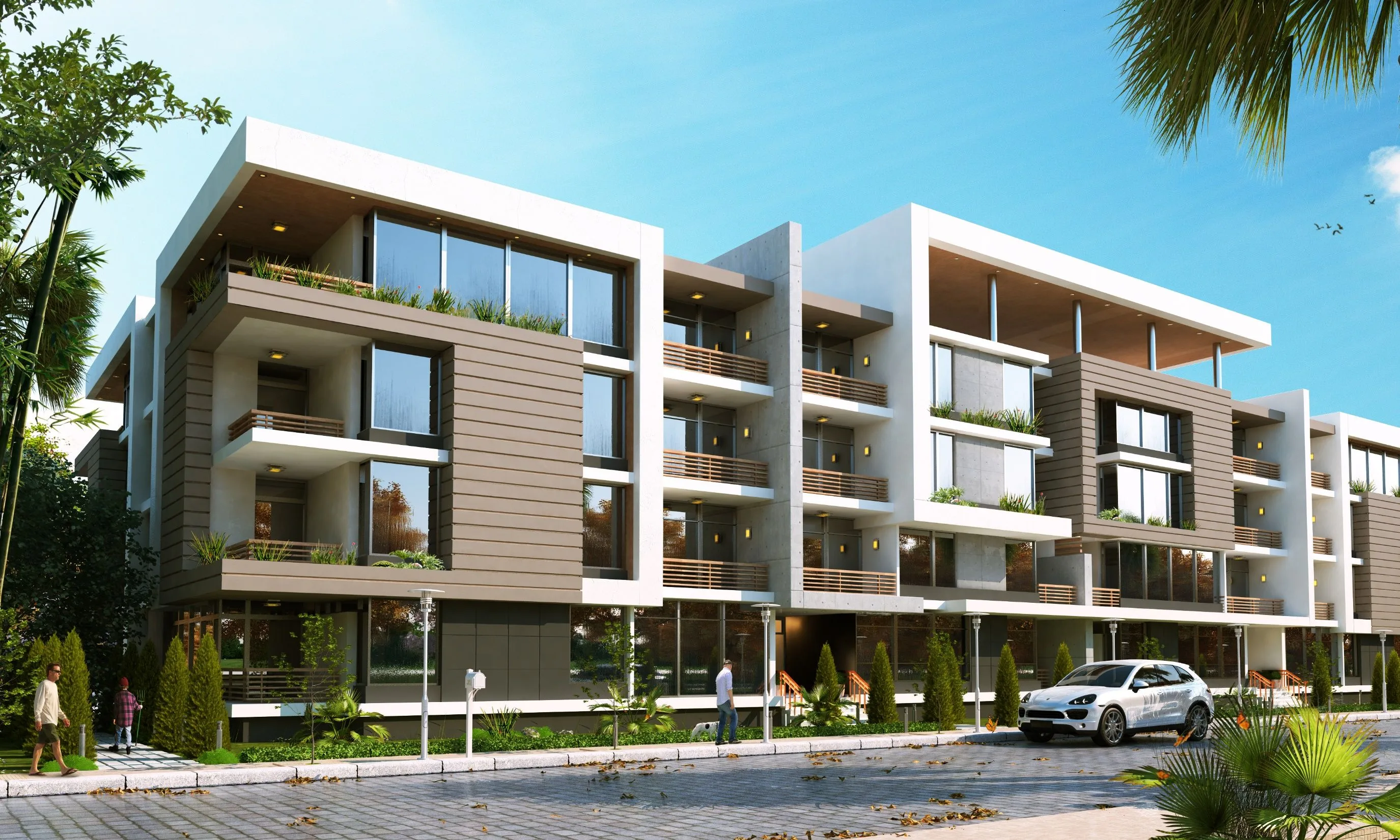 Simple 3 Stories Residential Building Residential Building Plan Residential Architecture