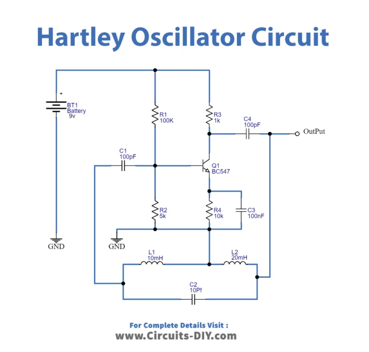 Simple Hartley Oscillator Circuit