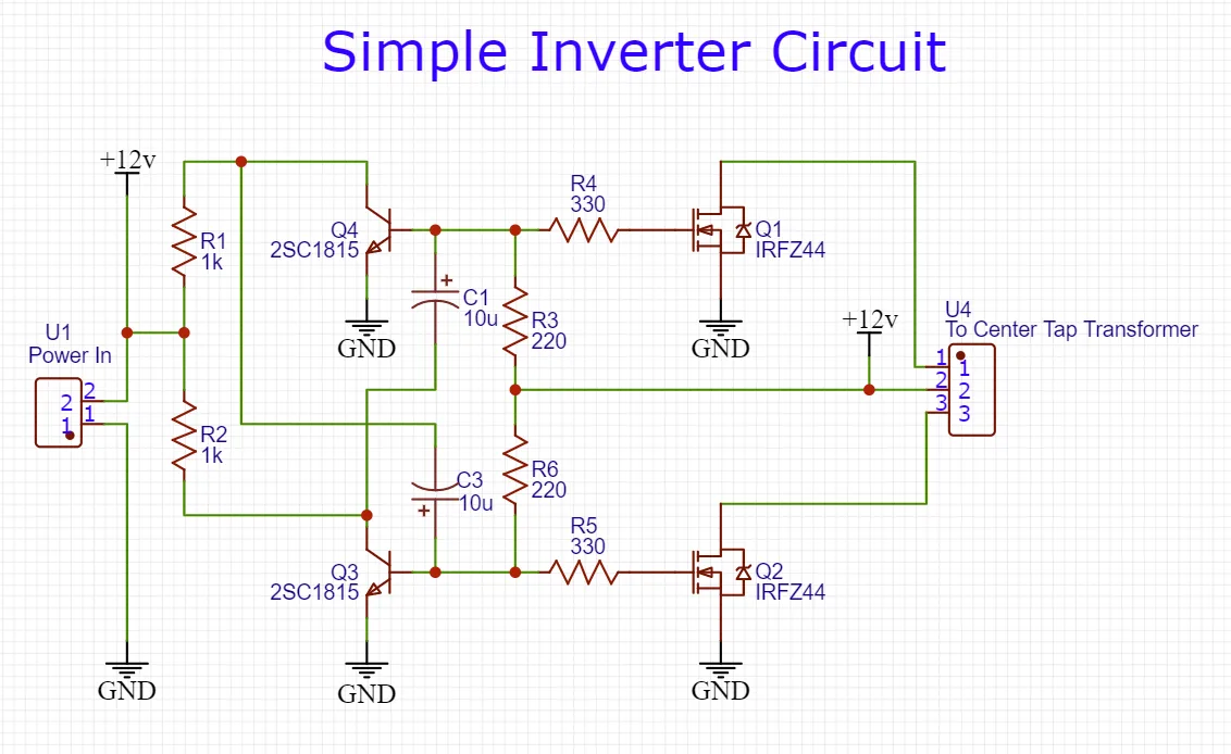 Simple Inverter Circuit Diagrams 1000W