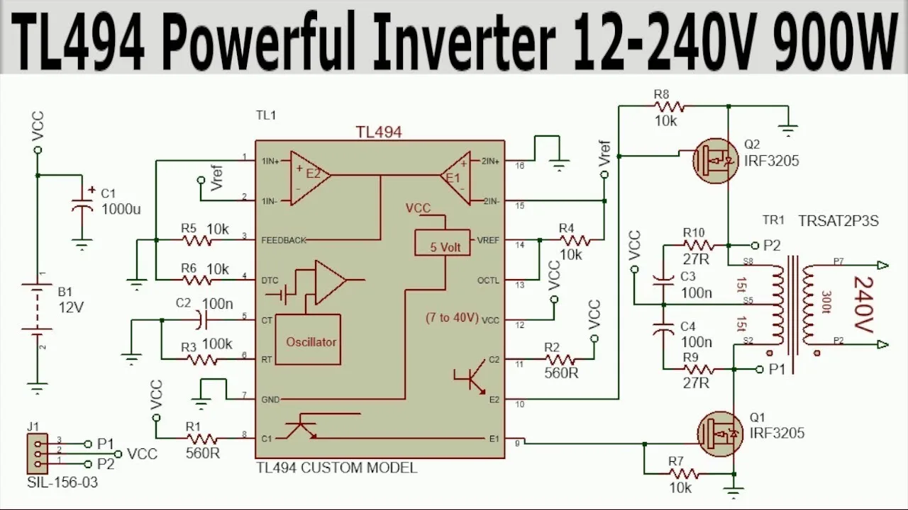 Simple Pwm Inverter Circuit Diagram