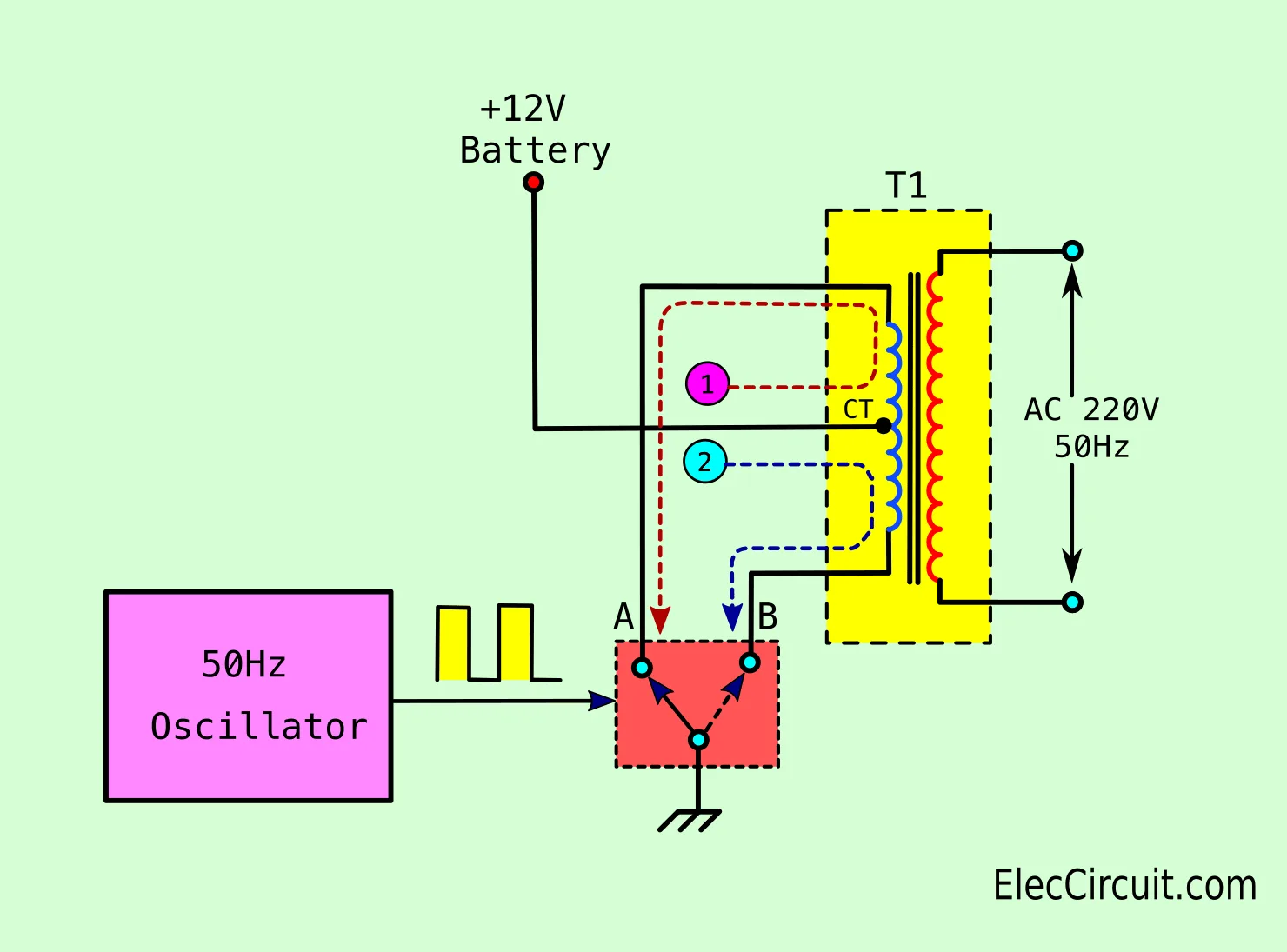 Simple Schematic Diagram Inverter Inverter Diagram Circuit 2