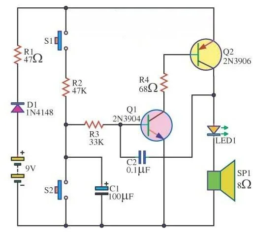 Simple Siren Circuit Diagram