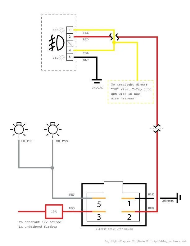 Simple Wiring Diagram For Fog Lights Fog Auxiliary Driving M