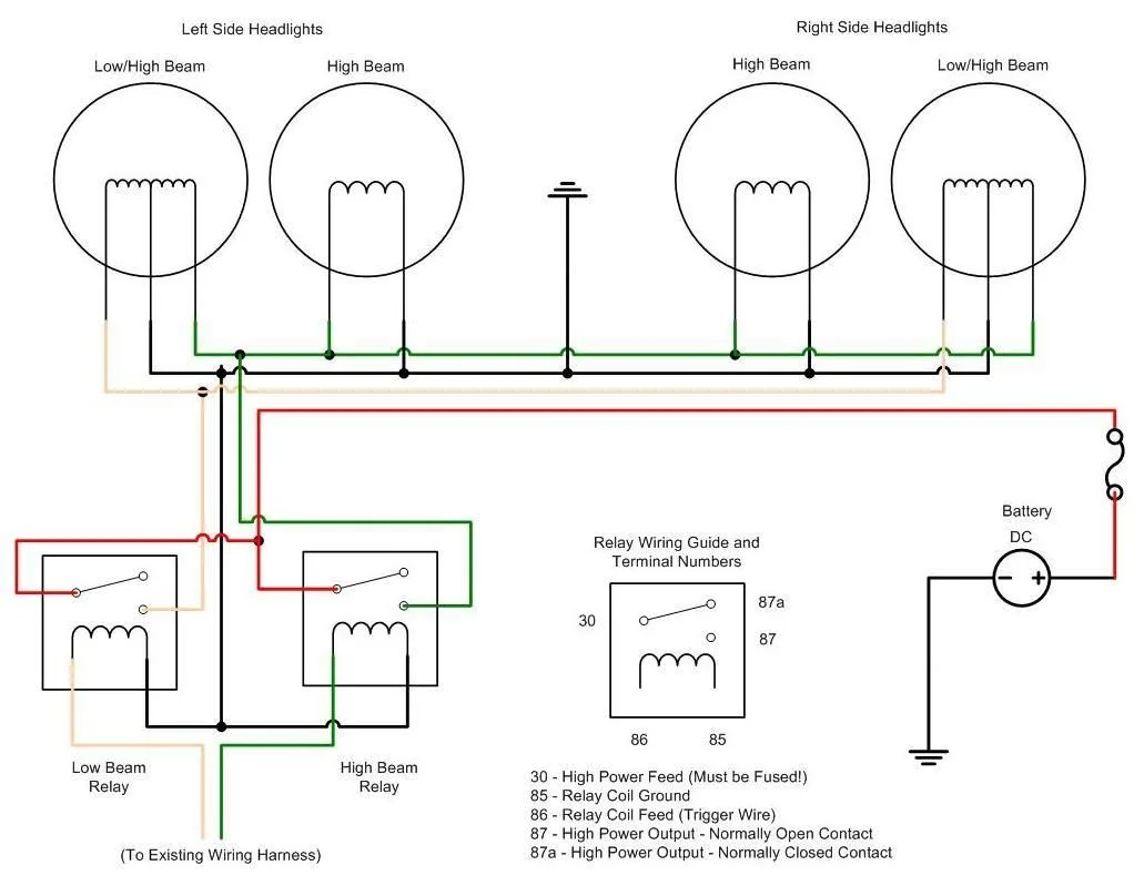 Simple Wiring Diagram For Hid Headlights One D Rive How To