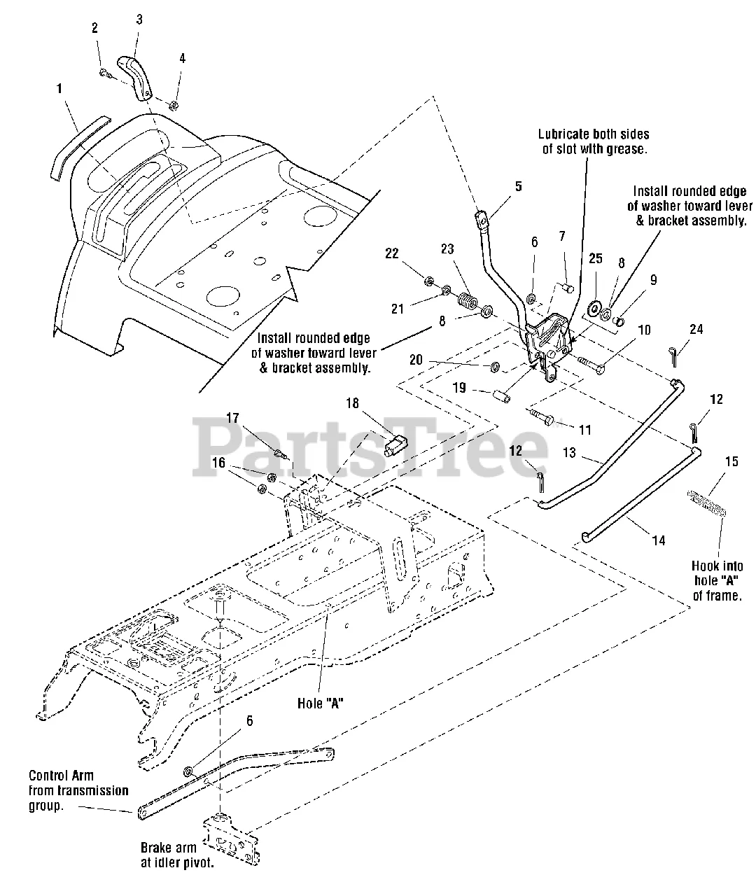 Simplicity 2690275 Simplicity Broadmoor 44 Lawn Tractor 20Hp Control Group Cruise Control