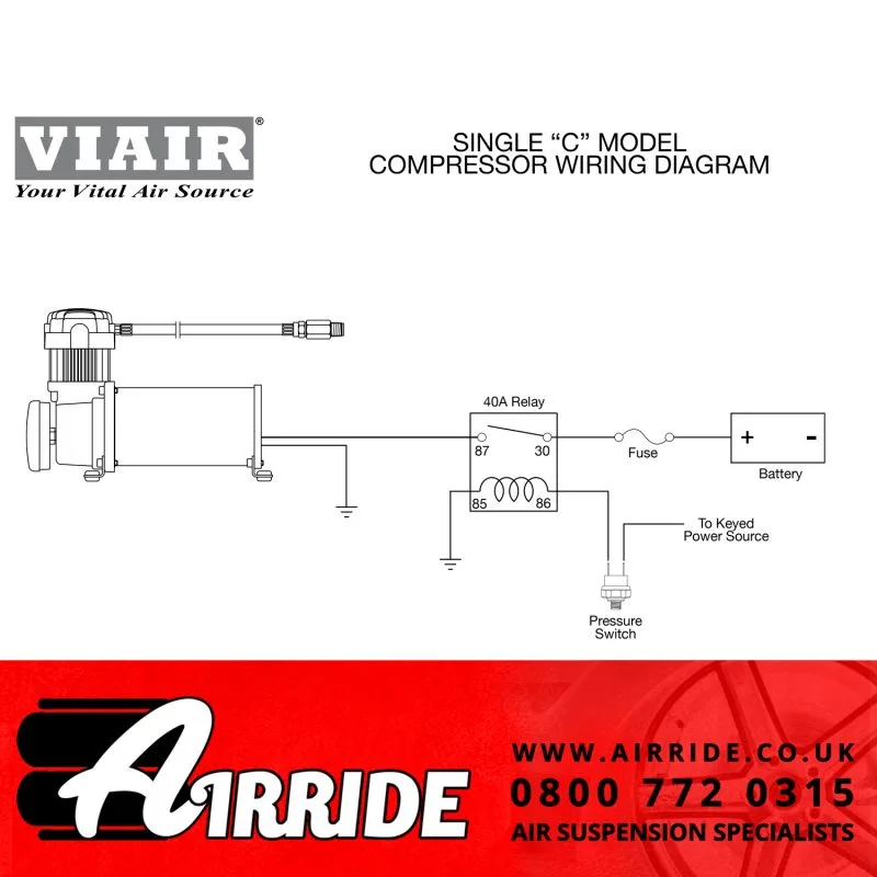 Single Compressor Wiring Kit By Avs Complete Air Ride