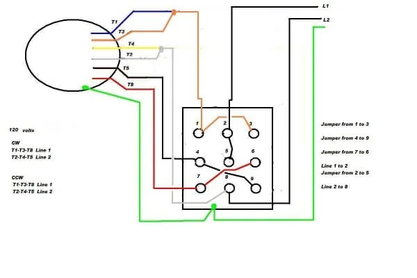 Single Phase 230V Wiring Diagram