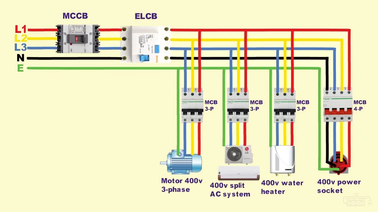 Single Phase Elcb Circuit Diagram