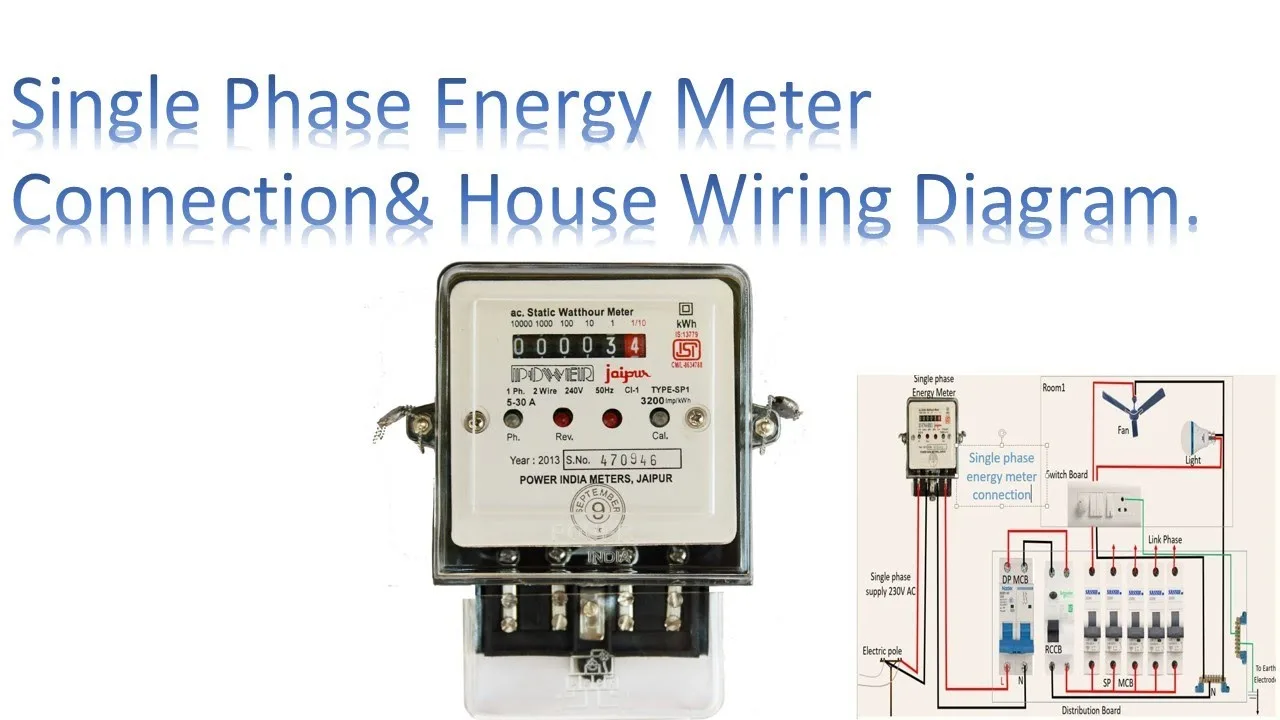 Single Phase Electric Meter Circuit Diagram Smart Energy Met