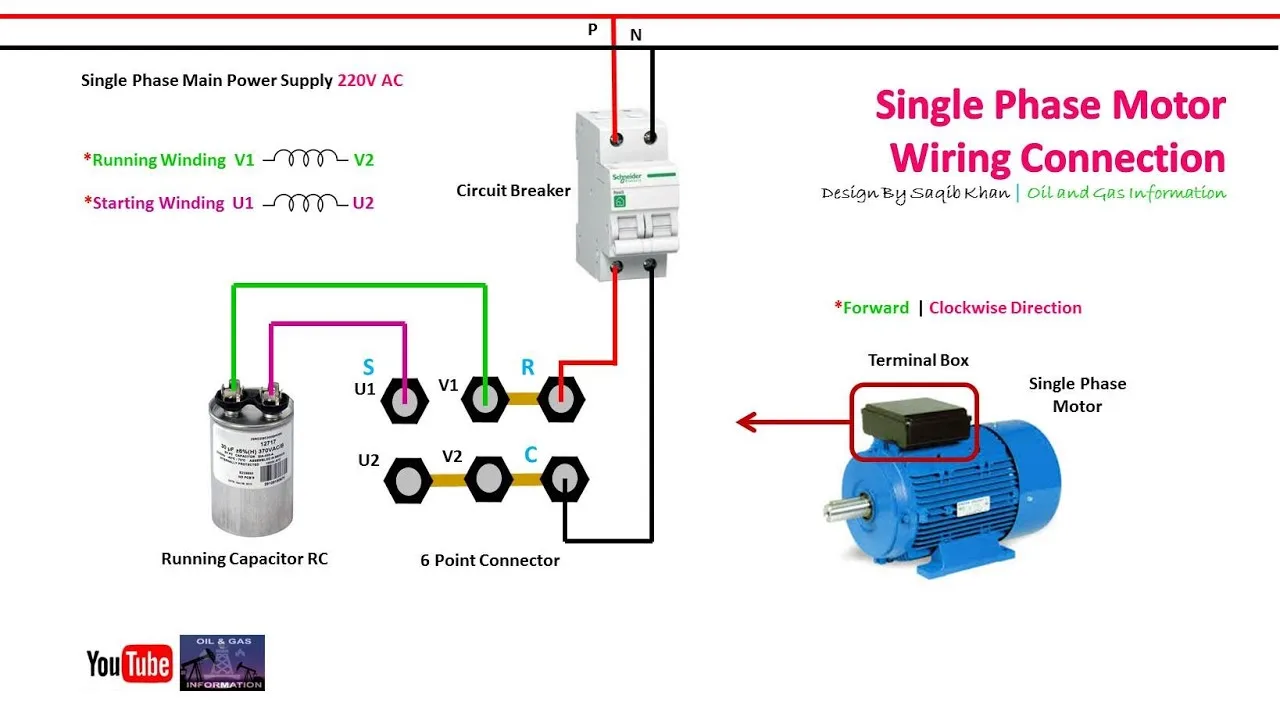 Single Phase Motor Wiring Diagram With Capacitor Start Pdf