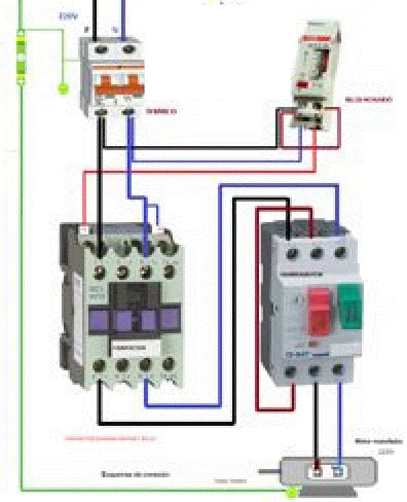 Single Phase Motor Wiring With Contactor Diagram Diagram S
