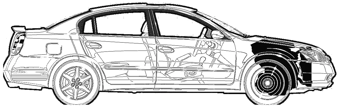 Sketches Of Nissan Altimas