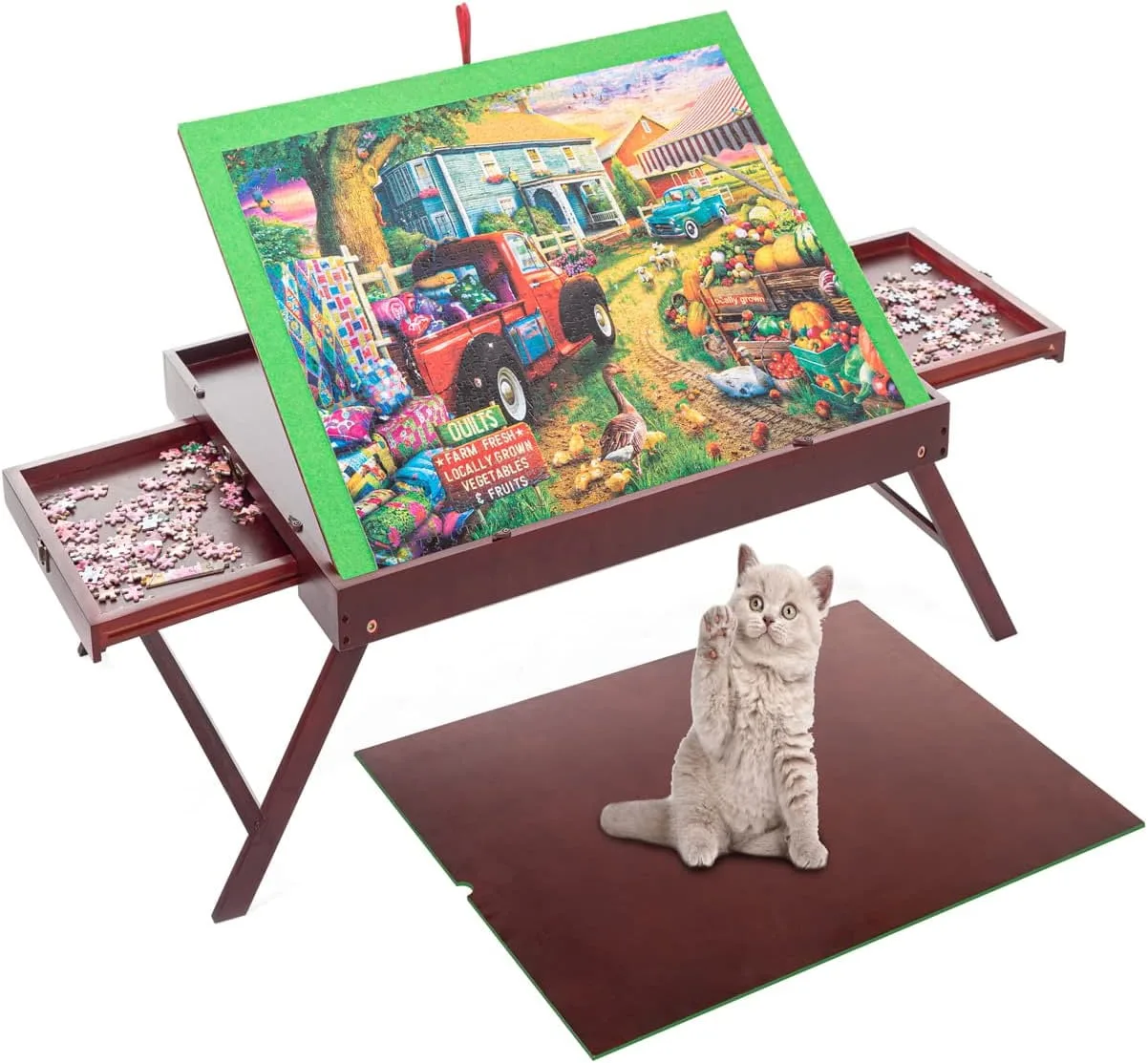 Small Folding Table For Puzzles At Carmella Tabor Blog